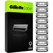 Gillette Lames de rasoir Labs 9 pièces