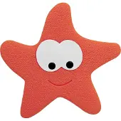 Spirella Lot de 5 Stickers figurines antid?rapantes de douche ou baignoire PVC STARFY 13x12,4cm Rouge