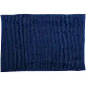 MSV Tapis de bain Microfibre CHENILLE 40x60cm Bleu Fonc?