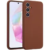 Accezz Coque Liquid Silicone Samsung Galaxy A35 - New Tea Brown