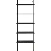 Emob Etagère murale Woody Fashion | 60 x 22 x 174 cm | Noir