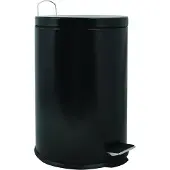 MSV Bac à pédale 20 litres noir