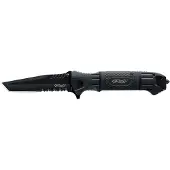 Walther design COUTEAU PLIANT BLACK TAC TANTO, AC ÉTUI noir