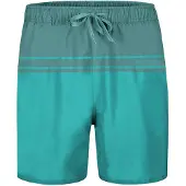 Normani Shorts de bain 'Makaha' turquoise / vert foncé