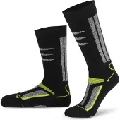Normani Chaussettes gris chiné / citron vert / noir