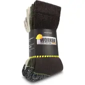 Normani Chaussettes marron / gris / vert