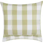 Beliani Coussin Tamnine 45 X 45 Cm À Carreaux Vert Clair
