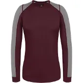 Normani Base Layer 'Goulburn' gris clair / bordeaux