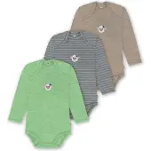 Normani Barboteuse / body 'Auckland' beige / gris / vert / blanc