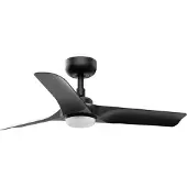 Faro Hey 18W LED (Ø90cm) Ventilateur de Plafond Black