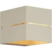 QAZQA Applique murale moderne beige G9 carrée - Transfer