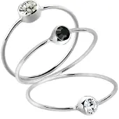 Elli Bague noir / argent / transparent