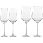 Zwiesel Glas Glas Set de verres Pure Date Night 4-pièces, verre en cristal, transparent, 124012