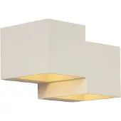 QAZQA Applique murale moderne beige 2 lumières - Transfer Double