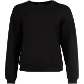 Armani Exchange pour femme. XW000835AF13397UC001 Sweat-shirt ras du cou noir (L), Casuel, Viscose