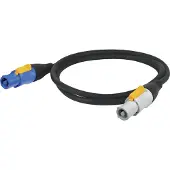 Showtec Powercon câble d'alimentation PowerCon M/F 10.00 mètres