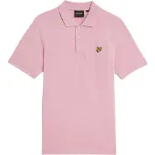 Lyle & Scott Plain Short Sleeve Polo Rose M Homme