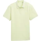Tom Tailor Print Short Sleeve Polo Jaune 2XL Homme