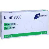 Meditrade gants d'examen en nitrile 3000 X-long bleu non poudré (L)