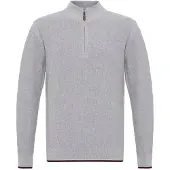 Jacey Quinn Pull-over gris chiné / rouge / noir