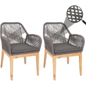 MCW Chaise de jardin -H56b (lot de 2)