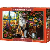 Sonstige Verlage Puzzle Blooming Cat Meditation - 1000 pièces
