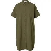 SELECTED WOMEN Robe-chemise 'SLFBLAIR' olive