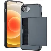 IMoshion Coque arrière avec porte-cartes Apple iPhone 17e / 16e - Bleu foncé