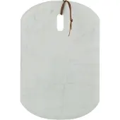 J-Line Planche rectangle marbre blanc small