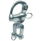 BREG A4 Swivel Shackle Carabiner Argenté 128 mm