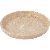 J-Line Plate flowerpot terra rose gold