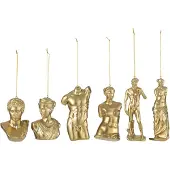 J-Line Boite 6 suspension statue romaine resine or