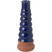 J-Line Vase leo bouees porcelaine bleu/terra