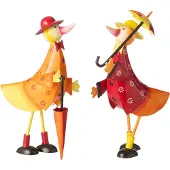 J-Line Lapin parapluie fer mix assortiment de 2