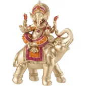 J-Line Ganesha sur elephant resine mix small