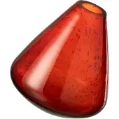 J-Line Vase topaz verre orange fonce