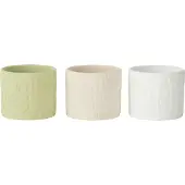 J-Line Cachepot aloha terracotta mix small assortiment de 3