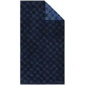 JOOP! Serviette de douche bleu foncé