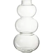 J-Line Vase boule verre transparent l