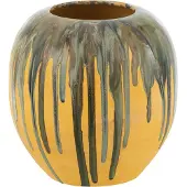 J-Line Cachepot peinture ligne ceramique mix s
