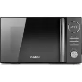 Medion Micro-ondes 3 en 1 avec gril et fonction air chaud (23 litres, 900 watts, 1.000 watts gril, 1.680 watts air chaud, 10 programmes automatiques, fonction décongélation, écran, MD11493) noir