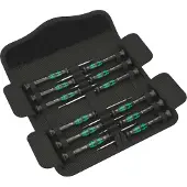 Wera Kraftform Micro Screwdriver Set 12 Pieces Noir