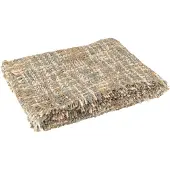 J-Line Plaid tweed acrylique/coton bleu clair/beige