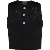 Faina Tops en tricot noir
