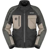 Spidi Veste textile imperméable Crossmaster 2 H2Out pour moto, vert foncé, taille 3XL