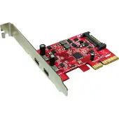 Roline - USB-Adapter - PCIe x4 Low-Profile - USB-C x 2