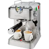 Profi Cook Machine à espresso Profi Cook | Pompe à espresso italienne jusqu'à 20 bars | 2 porte-filtres en aluminium moulé sous pression | Buse vapeur pivotante en acier inoxydable | PC-ES-KA 1267