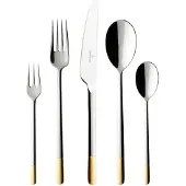 Villeroy & Boch Couverts de table 30 pcs. pour 6 pers. ELLA partiellement doré