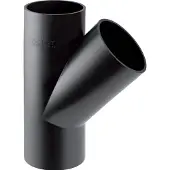 Geberit PE tee, diagonal 45 ° D200 (Connexion en T)