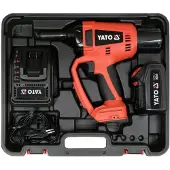 YATO Visseuse à rivets aveugles sans fil 18 V (1 batterie 3 Ah)